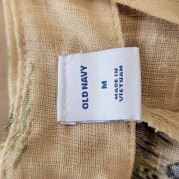 Old Navy Size M Linen Blend "Safari" Halter Top, Adjustable Straps, Gently Used - Picture 10 of 11